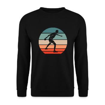 Tennis de table joueur de tennis de table raquette de tennis de table - Sweat-shirt Unisexe - noir - Devant - Alina (178cm) & Michal (187cm)