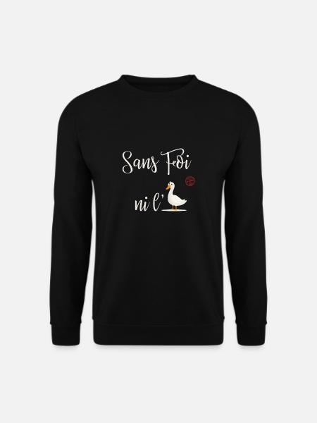 Ohne Glauben oder Gans - Unisex Pullover - Schwarz