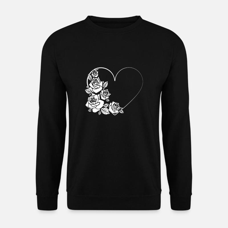 Rosenherz - Unisex Pullover - Schwarz