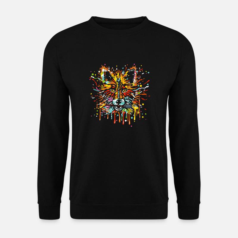 FUCHS - Unisex Pullover - Schwarz