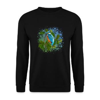 Oiseau - Sweat-shirt Unisexe - noir - Devant - Alina (178cm) & Michal (187cm)