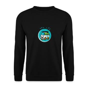 Van life - Sweat-shirt Unisexe - noir - Devant - Alina (178cm) & Michal (187cm)