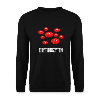 Lustige Erythrozyten - Unisex Pullover - Schwarz - Vorne - Alina (178cm) & Michal (187cm)