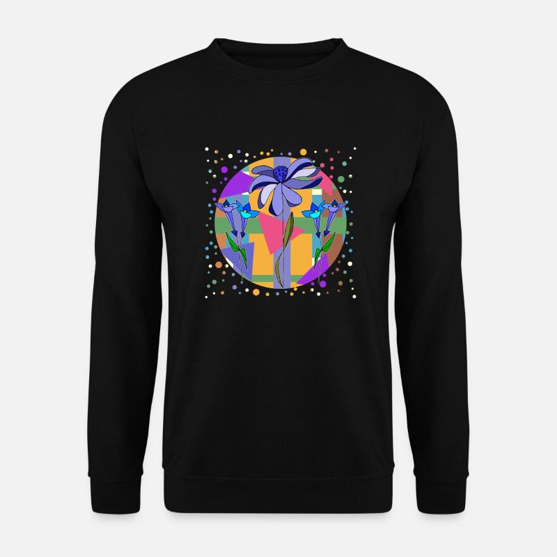 Blumen - Unisex Pullover - Schwarz