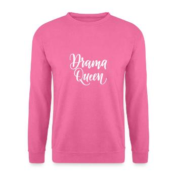 drama queen cursive - Unisex Sweatshirt - pink - Front