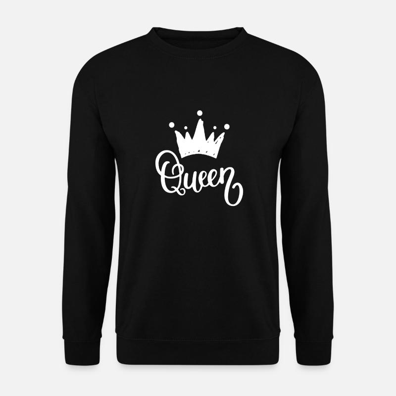 Königin Krone - Unisex Pullover - Schwarz