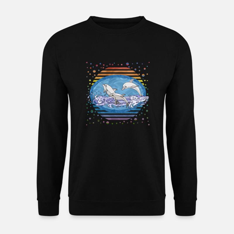 Delfine - Unisex Pullover - Schwarz