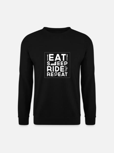 Eat Sleep Ride Repeat - Unisex Sweatshirt - black