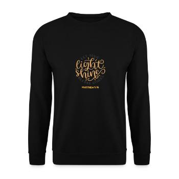 Matthews 5 16 6842 - Unisex Pullover - Schwarz - Vorne - Alina (178cm) & Michal (187cm)