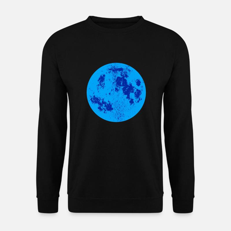 Blauer Mond - Unisex Pullover - Schwarz