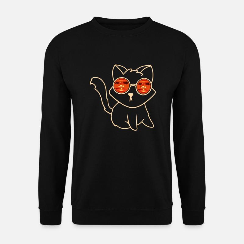 cat explosion - Unisex Sweatshirt - black