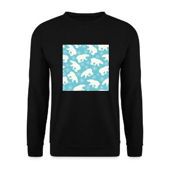 Icebear - Unisex Sweatshirt - black - Front - Alina (178cm) & Michal (187cm)