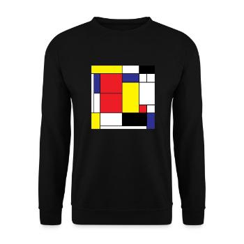 Mathe-Symbole Moderne Kunst Vintage-Geschenkidee - Unisex Pullover - Schwarz - Vorne - Alina (178cm) & Michal (187cm)