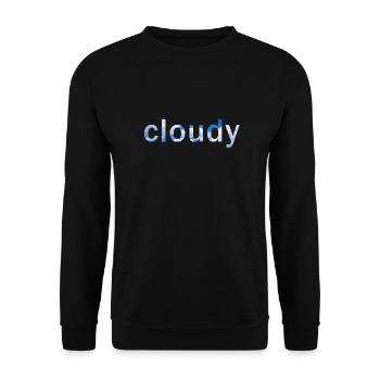 cloud - Unisex Pullover - Schwarz - Vorne - Alina (178cm) & Michal (187cm)