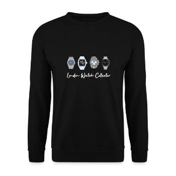 london watch collector Automatik / Luxus Uhren Wat - Unisex Pullover - Schwarz - Vorne - Alina (178cm) & Michal (187cm)