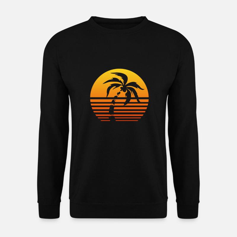 Palm Sunset - Unisex Pullover - Schwarz
