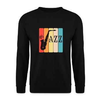 Jazz - Sweat-shirt Unisexe - noir - Devant - Alina (178cm) & Michal (187cm)