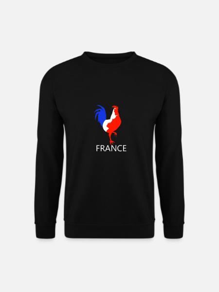 coq bleu blanc rouge - Sweat-shirt Unisexe - noir
