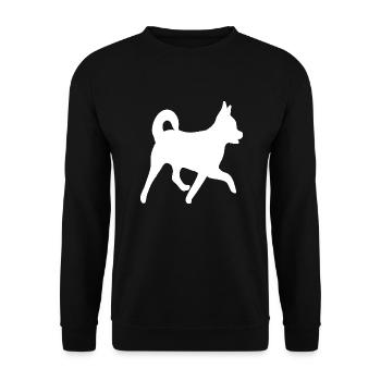Hund Chihuahua Yorkshire Terrier Mischling Chorkie - Unisex Pullover - Schwarz - Vorne - Alina (178cm) & Michal (187cm)