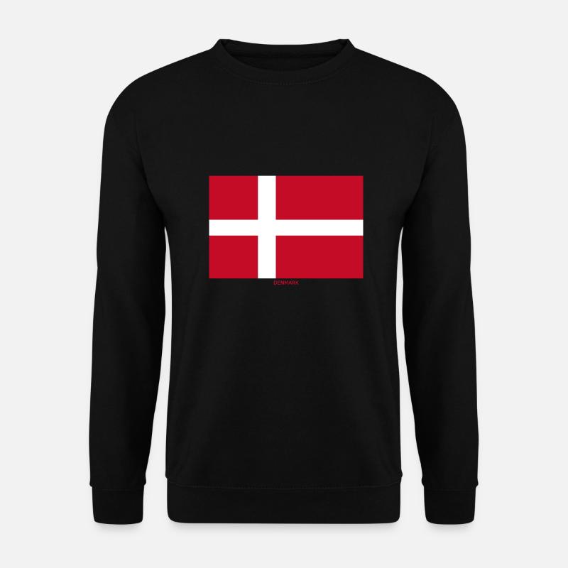 DÄNEMARK FLAGGE - Unisex Pullover - Schwarz