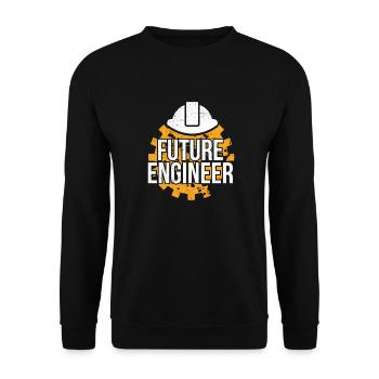 Idée cadeau pour les enfants Future Engineer - Sweat-shirt Unisexe - noir - Devant - Alina (178cm) & Michal (187cm)