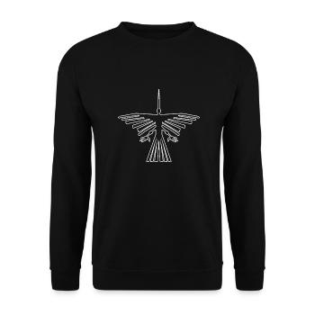 Idée cadeau Nazca Lines Condor - Sweat-shirt Unisexe - noir - Devant - Alina (178cm) & Michal (187cm)