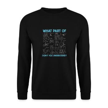 Mathematician | Math teacher student math gifts - Unisex Sweatshirt - black - Front - Alina (178cm) & Michal (187cm)