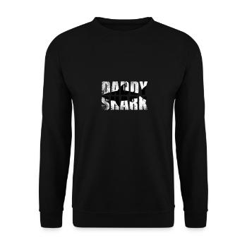 daddy shark - Sweat-shirt Unisexe - noir - Devant - Alina (178cm) & Michal (187cm)
