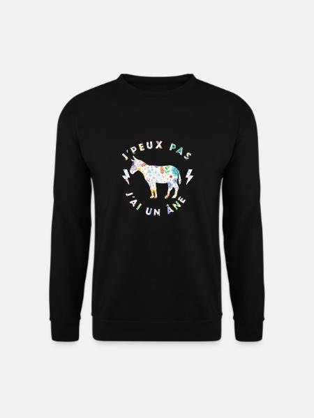 j'peux pas j'ai un âne - ane - Sweat-shirt Unisexe - noir