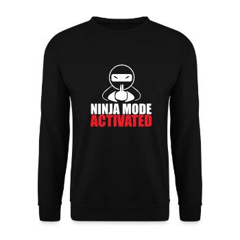 Idée cadeau pour les amoureux de Ninja activés en mode Ninja - Sweat-shirt Unisexe - noir - Devant - Alina (178cm) & Michal (187cm)