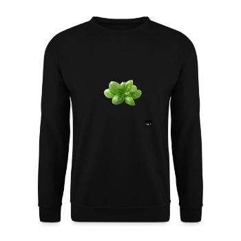 basil - Unisex Sweatshirt - black - Front - Alina (178cm) & Michal (187cm)