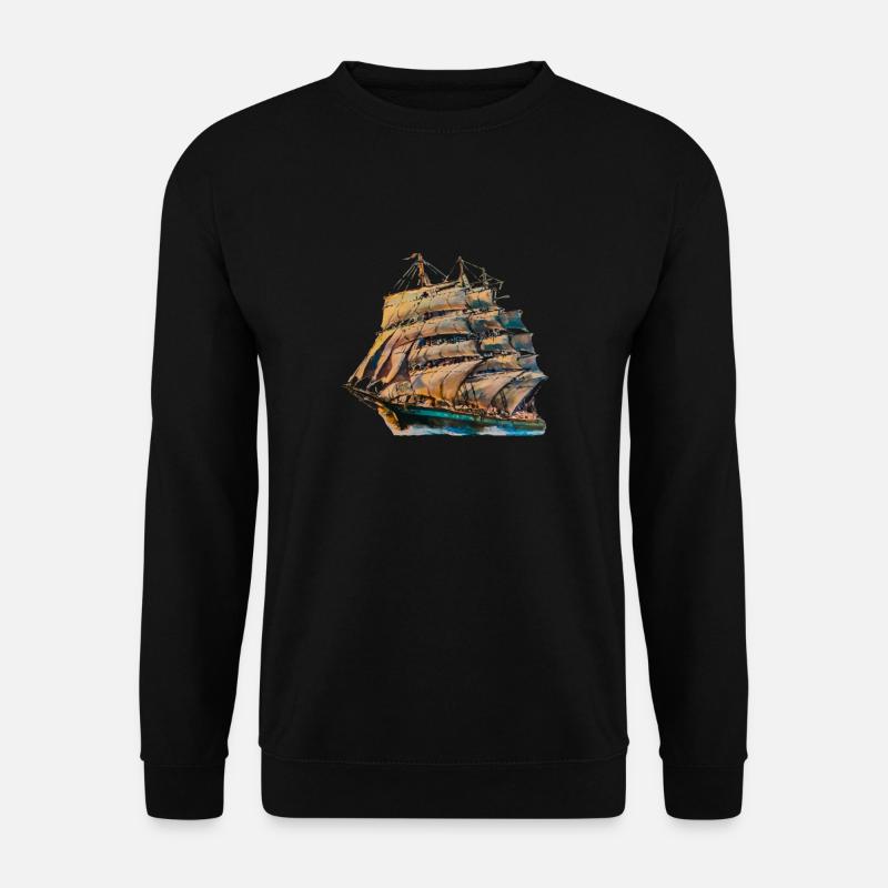 Sailing ship - Unisex Sweatshirt - black