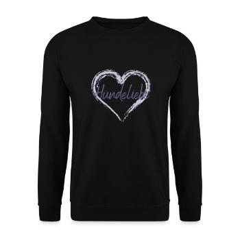 Hundeliebe - Unisex Pullover - Schwarz - Vorne - Alina (178cm) & Michal (187cm)