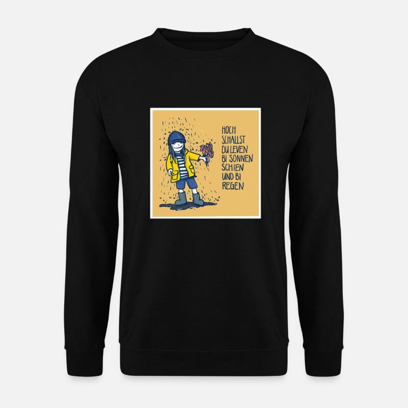 Plattdeutsch Zum Geburtstag viel Glück - op Platt - Unisex Pullover - Schwarz
