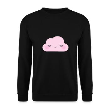 Pink Cloud - Unisex Sweatshirt - black - Front - Alina (178cm) & Michal (187cm)