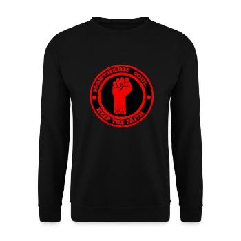 Northern Soul Gardez la foi - Sweat-shirt Unisexe - noir - Devant - Alina (178cm) & Michal (187cm)