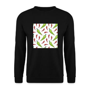 Jardinage Cou Gaiter Cayenne Poivre Jardin Cou - Sweat-shirt Unisexe - noir - Devant - Alina (178cm) & Michal (187cm)