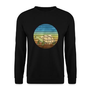 Tortue - Sweat-shirt Unisexe - noir - Devant - Alina (178cm) & Michal (187cm)