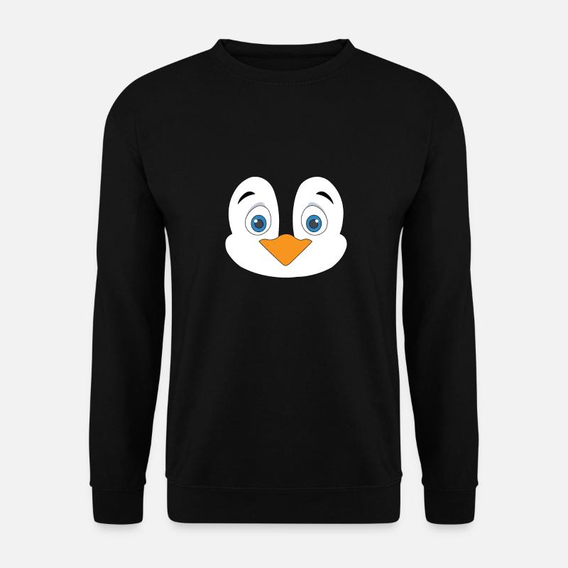 Joli visage de pingouin - Sweat-shirt Unisexe - noir