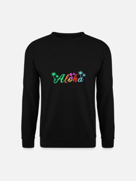 Hawaii Aloha Summer Beach Vacation Geschenkidee - Unisex Pullover - Schwarz