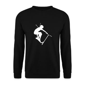 Girl 2 - Unisex Pullover - Schwarz - Vorne - Alina (178cm) & Michal (187cm)
