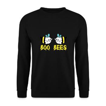 Cadeau de costume d'Halloween Boo bee - Sweat-shirt Unisexe - noir - Devant - Alina (178cm) & Michal (187cm)