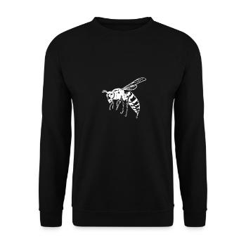 Wasp - Unisex Sweatshirt - black - Front - Alina (178cm) & Michal (187cm)