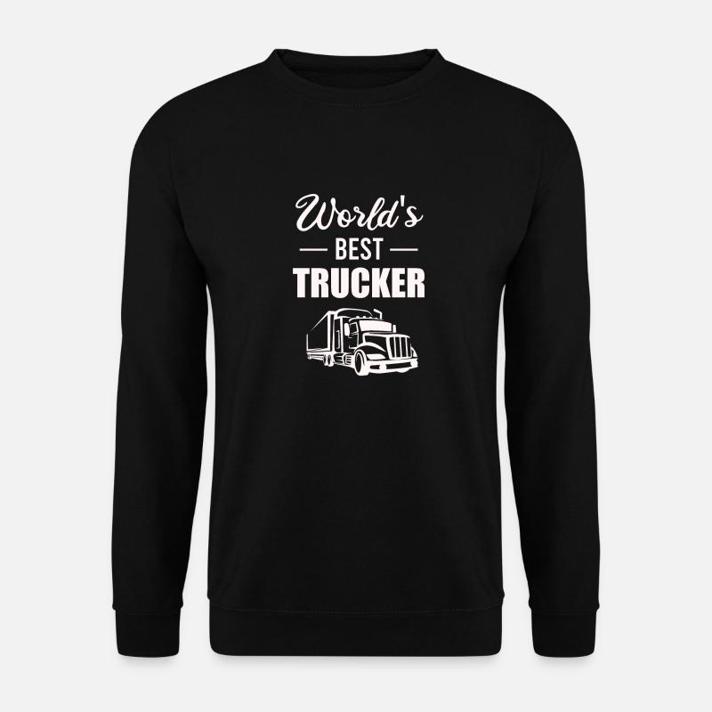 Lkw-Fahrer World’s Best Trucker Geschenkidee - Unisex Pullover - Schwarz