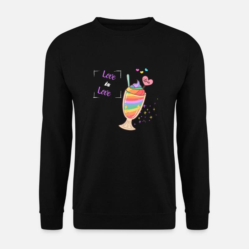 Love is Love - Unisex Pullover - Schwarz