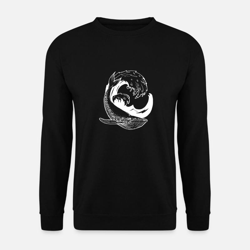 Wal - Unisex Pullover - Schwarz