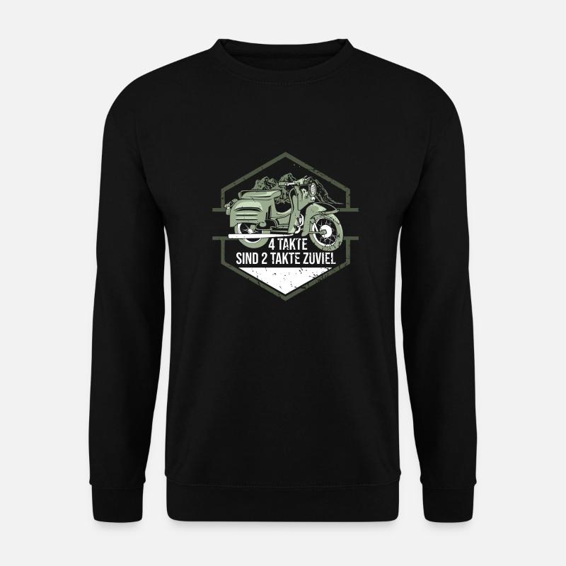 Moped Ostalgie Schwalbe Simson Suhl Shirt - Unisex Pullover - Schwarz