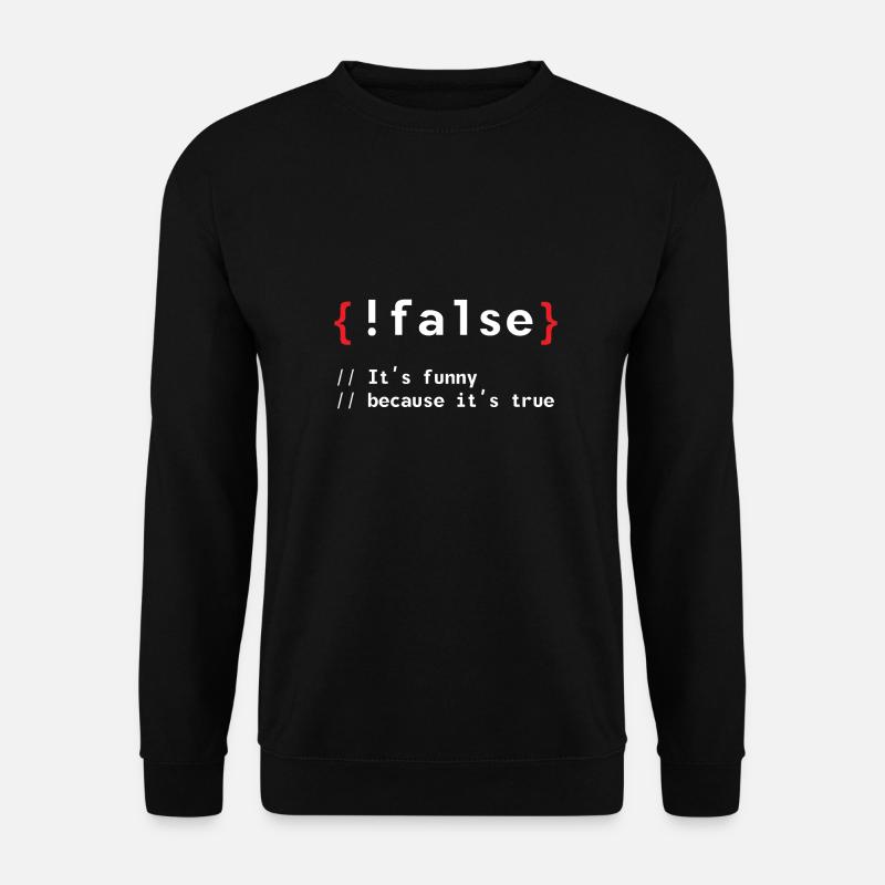 Coding Debug Admin Programme Cadeau - Sweat-shirt Unisexe - noir