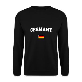 GERMANY - Unisex Sweatshirt - black - Front - Alina (178cm) & Michal (187cm)