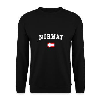 NORWAY - Unisex Sweatshirt - black - Front - Alina (178cm) & Michal (187cm)